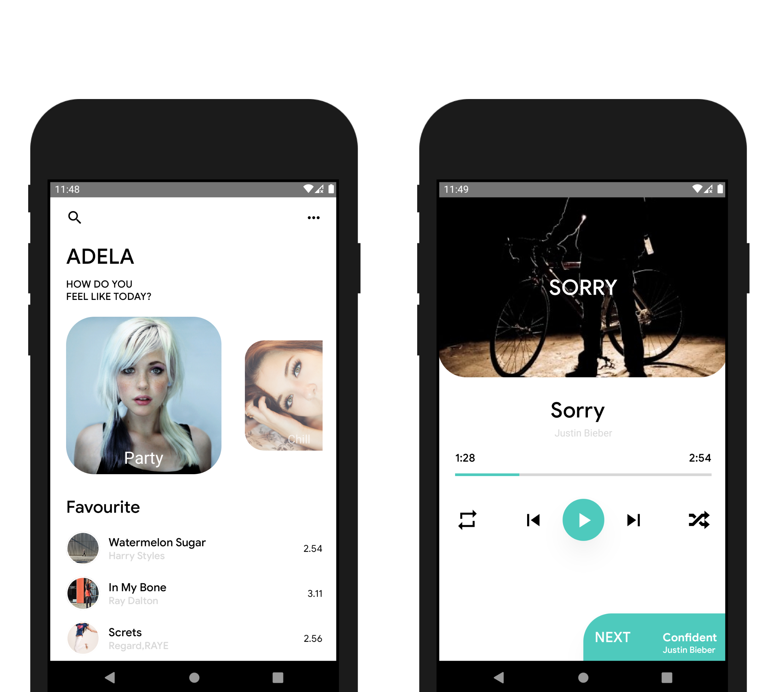 React Native Music Player App- Featured Shot
